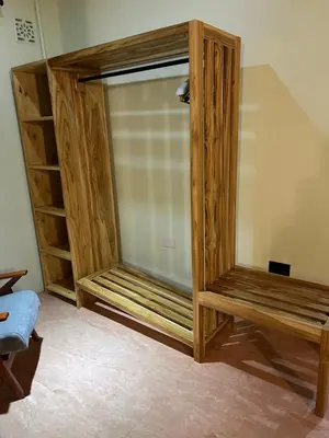 a large glass shower in the corner of a room at Starehe Villa in Arusha