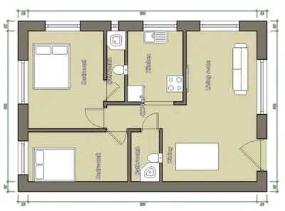 a floor plan of a house at Twiga Luxe in Arusha