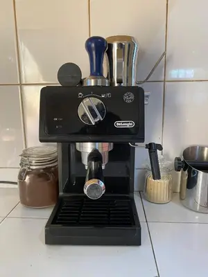 a coffee maker sitting on top of a counter at Casa Mianzini in Arusha