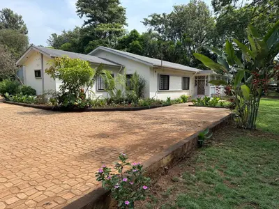 a house with a brick driveway in front of it at Malaika Oasis in Moshi
