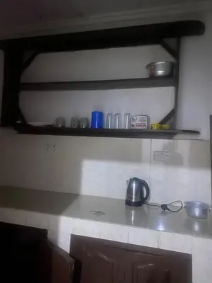 a kitchen counter with a tea kettle on it at Mila home in Arusha
