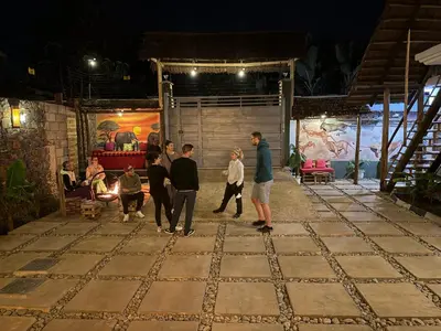 a group of people standing on a stage at Serengeti Home in Arusha