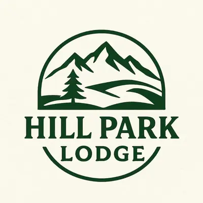 a logo for hill park lodge with a mountain at Hill Park Lodge Moshi in Shiri