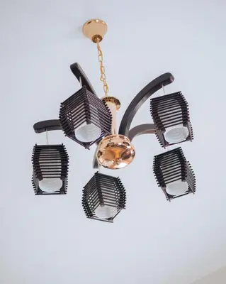 a chandelier hanging from a ceiling at Arusha 2bedroom in Arusha