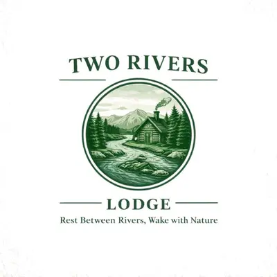 two rivers lodge logo with a picture of a house at Two rivers lodge in Arusha