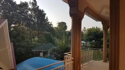 a view from the porch of a house at Cape of Goodhope Vacation Home in Arusha